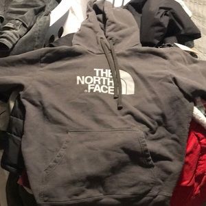 The North Face Men’s gray cotton hoodie